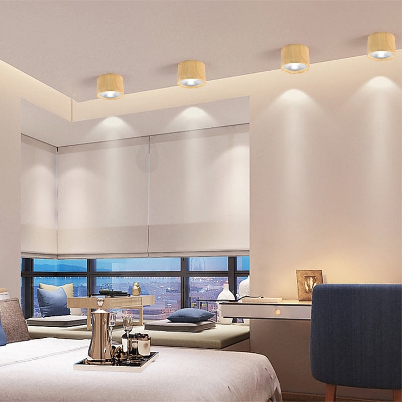 Nordic Cylinder LED Ceiling Spotlight Surface Mounted Downlight for Hallway