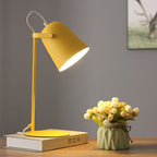 Nordic Macaron Bedside Table Lamp with Adjustable Metal Bucket Shade