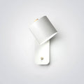 Nordic Macaron Rotatable Wall Light with Cylinder Shade and Switch for Bedroom