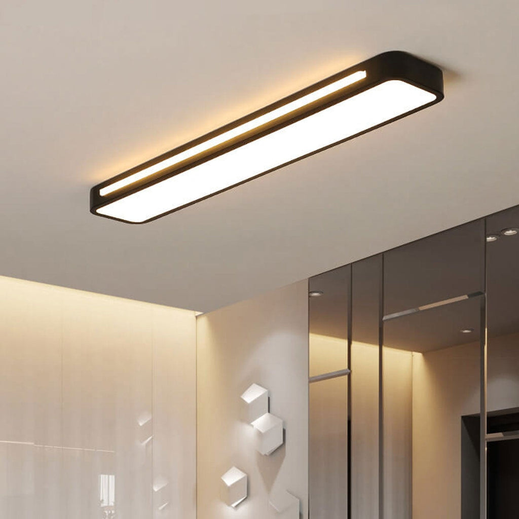Nordic Minimalist Long LED Flush Mount Ceiling Light for Hallway