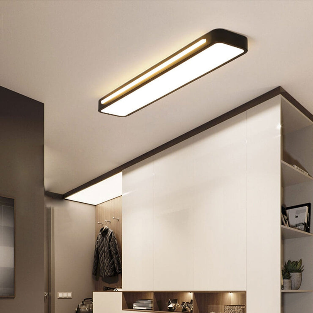Nordic Minimalist Long LED Flush Mount Ceiling Light for Hallway