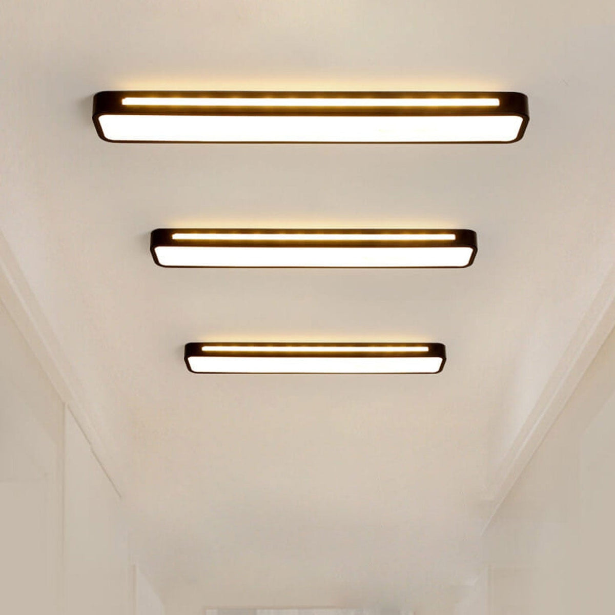 Nordic Minimalist Long LED Flush Mount Ceiling Light for Hallway