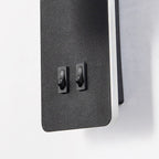 Nordic Rotatable LED Reading Wall Light with Backlit Wall Plate for Bedroom