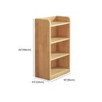 Solid Wood Bookcase Unpainted Wooden Bookshelf Freestanding Open Storage Shelving Unit Scandinavian Shelf for Living Room | Study and Kids Room