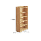 Solid Wood Bookcase Unpainted Wooden Bookshelf Freestanding Open Storage Shelving Unit Scandinavian Shelf for Living Room | Study and Kids Room