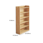Solid Wood Bookcase Unpainted Wooden Bookshelf Freestanding Open Storage Shelving Unit Scandinavian Shelf for Living Room | Study and Kids Room