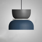 Nordic Two Tone Macaron Pendant Light with Metal Shades for Kitchen Island