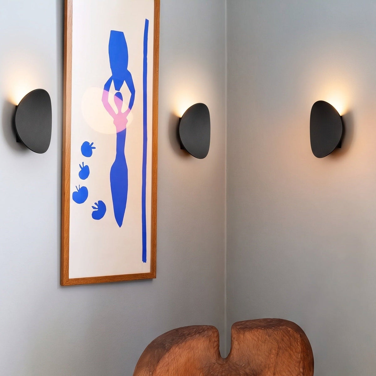 Pebble Shaped LED Wall Light Minimalist Aluminium Up and Down Wall Lamp
