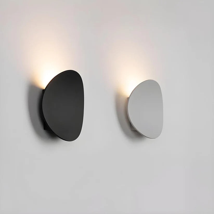 Pebble Shaped LED Wall Light Minimalist Aluminium Up and Down Wall Lamp