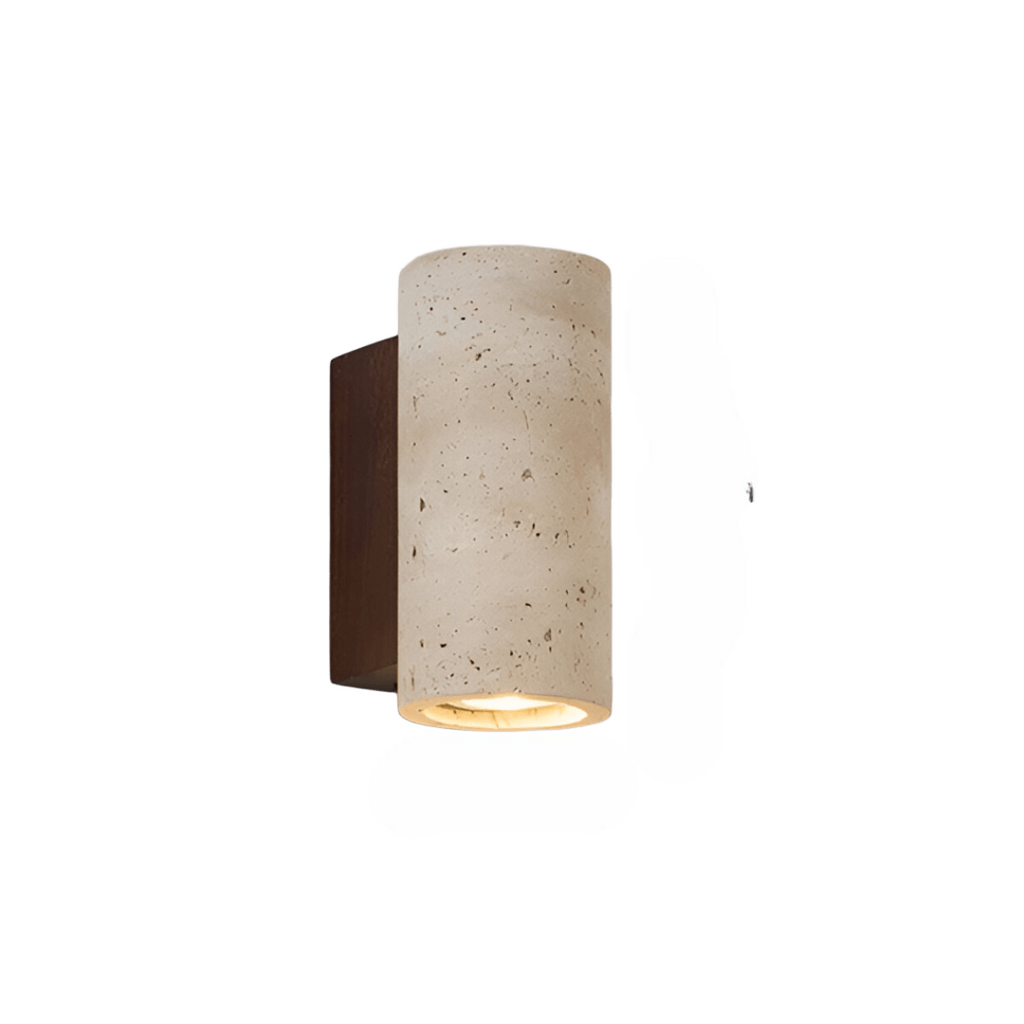 Japandi Travertine Wall Light LED Light With Up And Down Glow