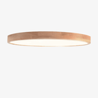 Ultra Slim Wooden Round Ceiling Light With Integrated LED Light