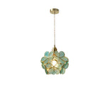 Flower Glass Petal Cluster Pendant Light