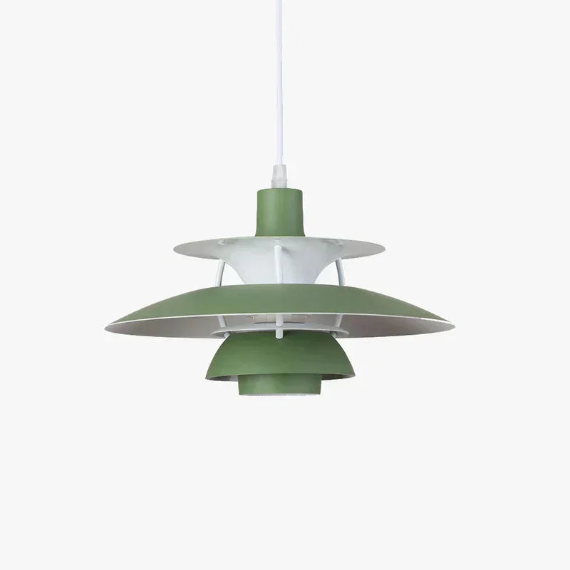 Scandinavian Metal Pendant Light With Adjustable Angle for Dining Room in Pure Green — Ashbury Home & Living