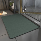 Quick Dry Non Slip Bath Mat with Absorbent Microsuede Surface for Bathroom