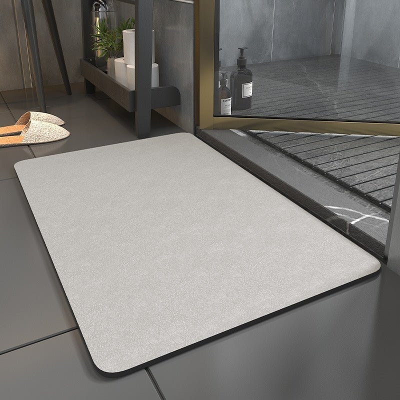 Quick Dry Non Slip Bath Mat with Absorbent Microsuede Surface for Bathroom