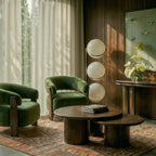 Modern Chrome Tiered Floor Lamp With Layered Circular Shade