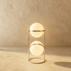 Modern Chrome Tiered Floor Lamp With Layered Circular Shade