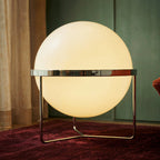 Modern Chrome Tiered Floor Lamp With Layered Circular Shade