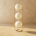 Modern Chrome Tiered Floor Lamp With Layered Circular Shade