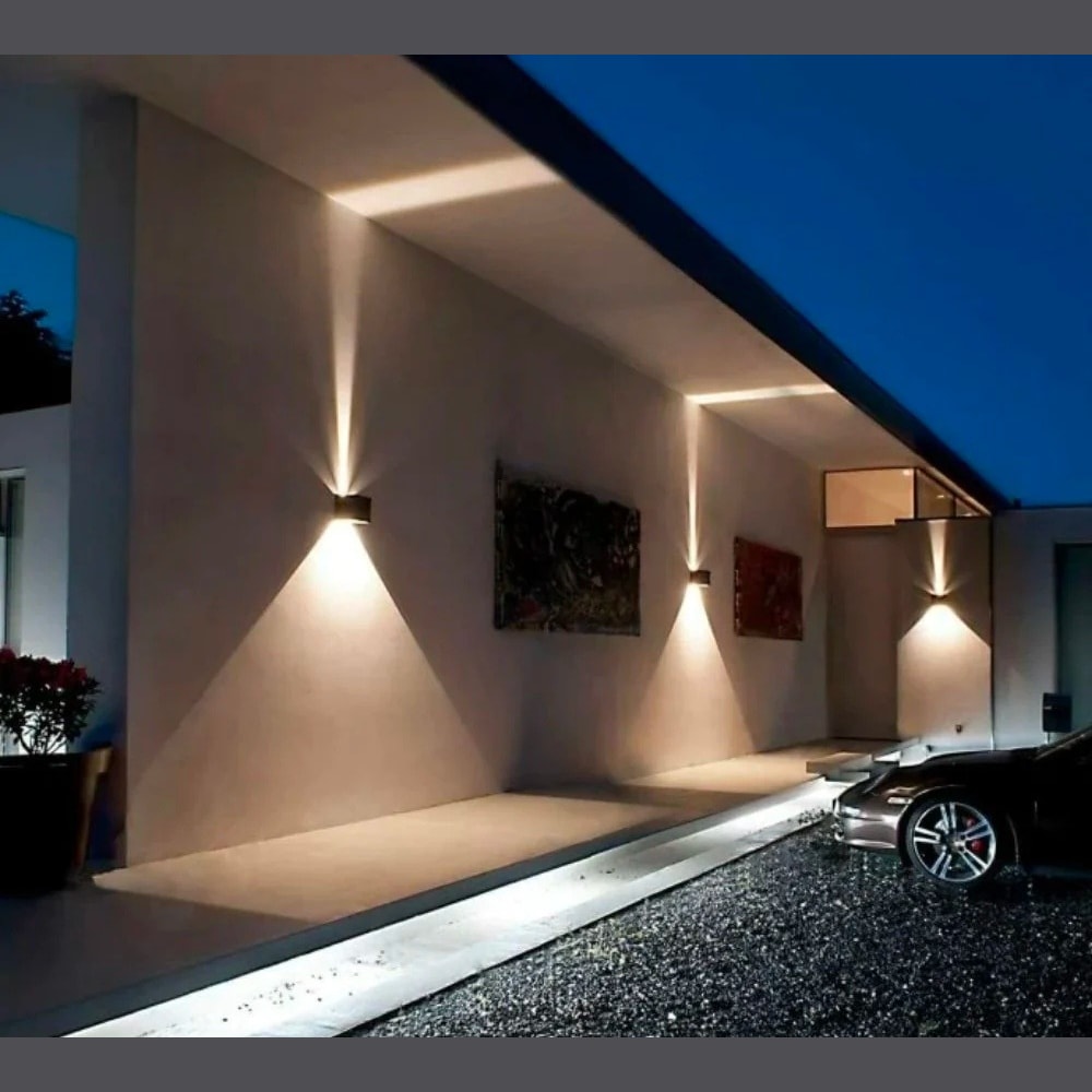 Rechargeable Cube Wall Light with Motion Sensor Cordless Up and Down Wall Lamp