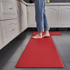 Anti-Fatigue Kitchen Mat Ergonomic Cushioned Standing Mat Non-Slip Water and Dirt Repellent PU Kitchen Floor Runner Machine Washable