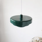 Retro Tiered Metal Pendant Light with Layered Round Shade for Dining Room