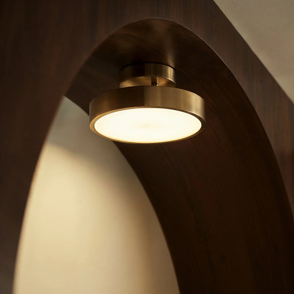 Modern Iron Flush Mount Ceiling Light LED Light With Wide Voltage Compatibility