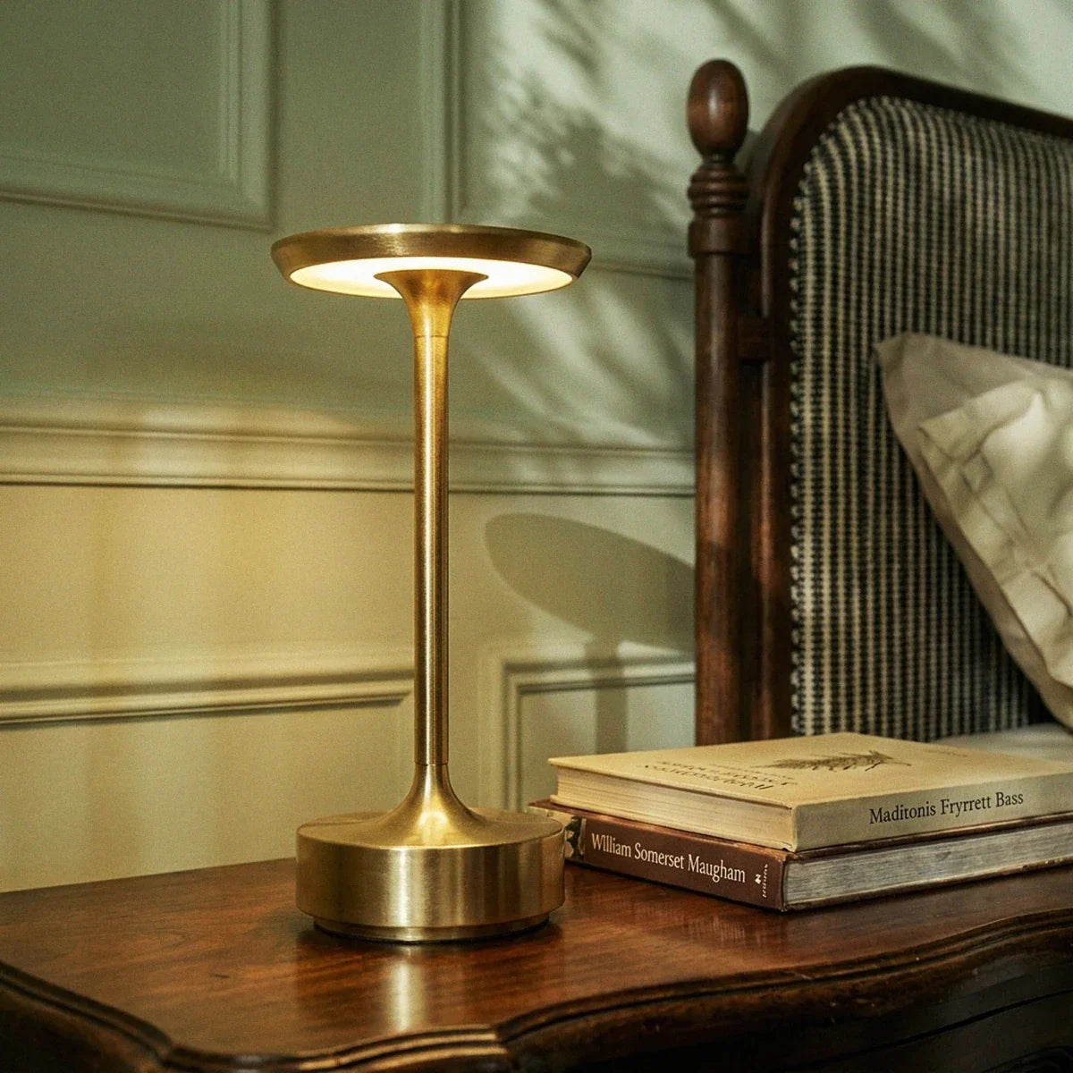 Modern Iron Art Table Lamp LED Light With Acrylic Shade