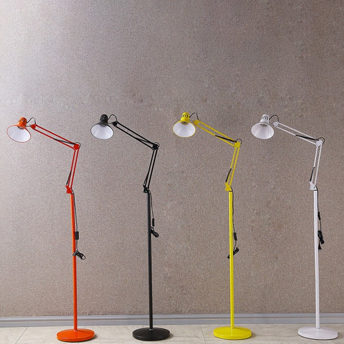 Scandinavian Adjustable Swing Arm Architect Floor Lamp for Reading