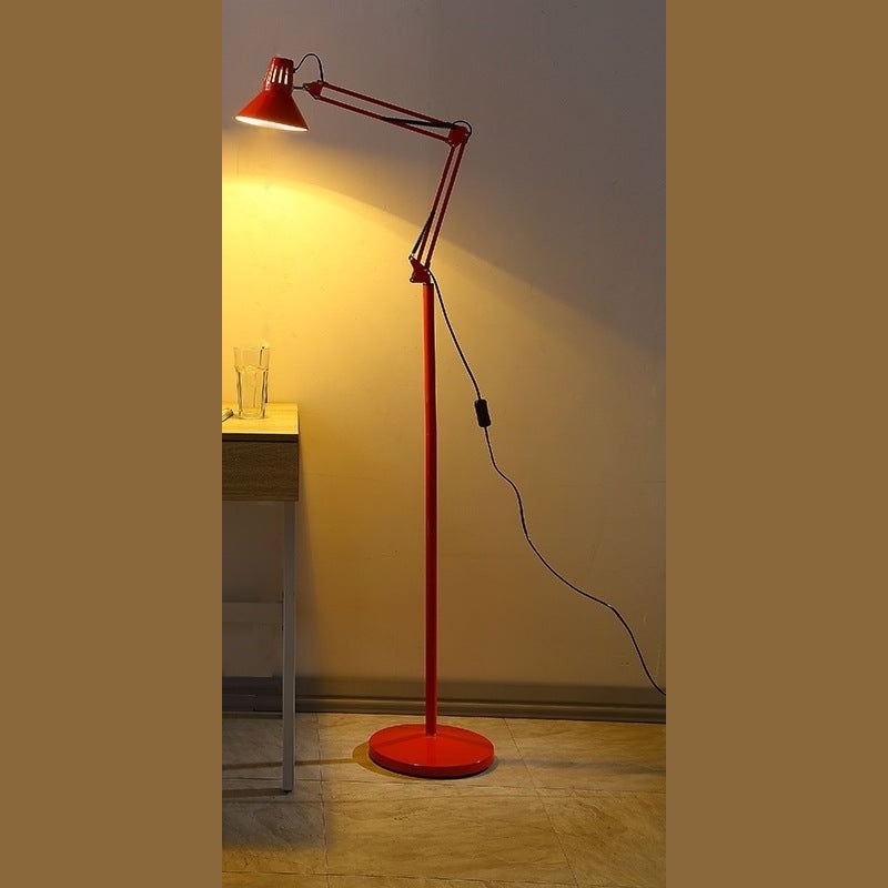 Scandinavian Adjustable Swing Arm Architect Floor Lamp for Reading