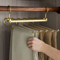 Space Saving Aluminium Trouser Hanger with Swivel Hook and Non Slip Bars