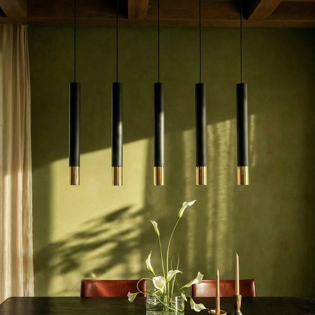Modern Iron And Aluminium Pendant Light With Warm LED Light