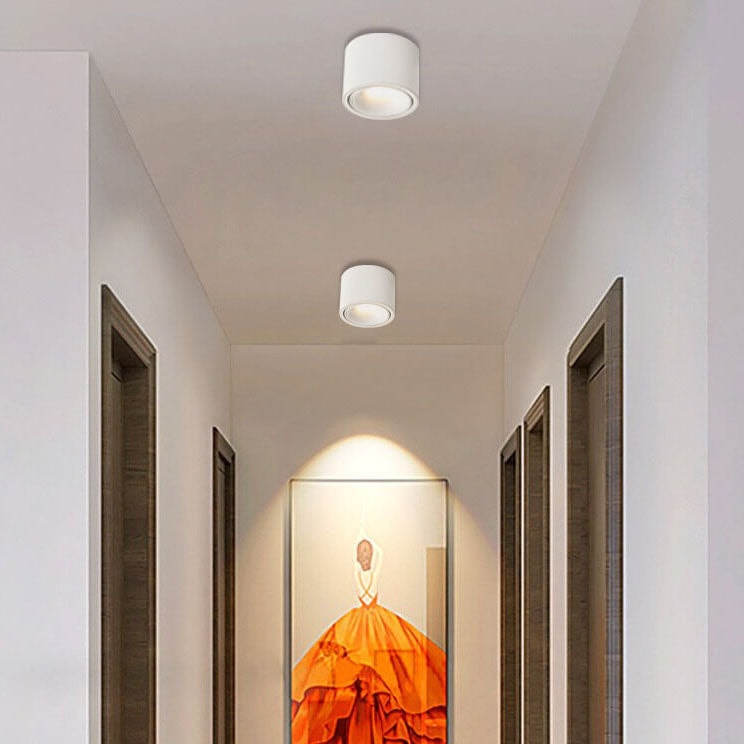 Surface Mounted LED Ceiling Spotlight with Adjustable Head for Living Room