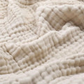 Muslin Cotton Throw Blanket Lightweight Breathable Crinkle Gauze Blanket Soft Natural Cotton Sofa Throw and Bedspread for Living Room | Bedroom