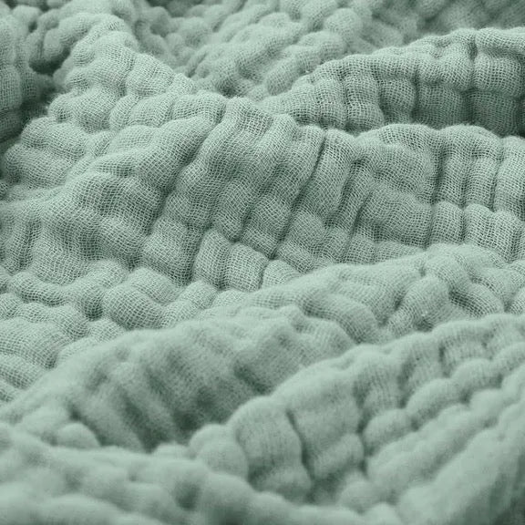 Muslin Cotton Throw Blanket Lightweight Breathable Crinkle Gauze Blanket Soft Natural Cotton Sofa Throw and Bedspread for Living Room | Bedroom