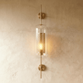 Modern Glass Tube Wall Light LED Light With Iron Backplate