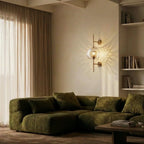 Modern Glass Tube Wall Light LED Light With Iron Backplate