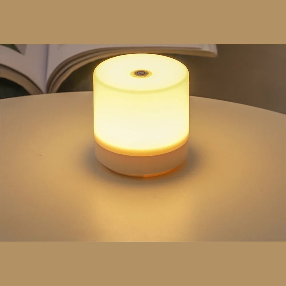 USB Powered LED Night Light with Touch Dimmer and Soft Glow for Bedside