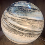 USB Powered Planet Sphere LED Table Lamp with Swirl Pattern and Remote