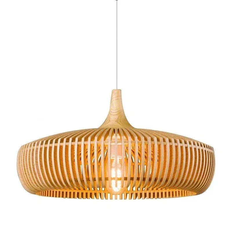 Scandinavian Wood Pendant Light for Living and Dining Rooms — Ashbury Home & Living