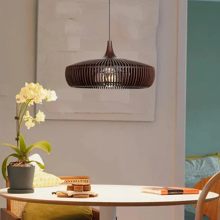Scandinavian Wood Pendant Light for Living and Dining Rooms — Ashbury Home & Living