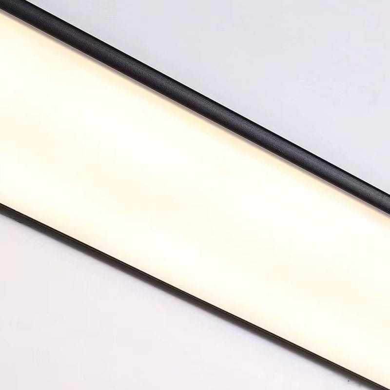 Waterproof Linear LED Outdoor Wall Light with Curved Acrylic Shade for Garden