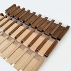 Wooden Piano Coat Rack Wall Mounted with Fold-Out Hooks Solid Wood Coat Hanger Space-Saving Entryway Organiser for Hallway and Bedroom