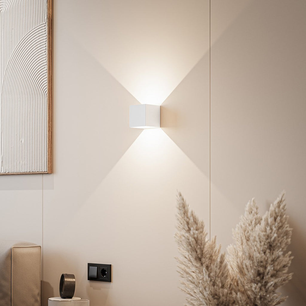 Up Down Cube Wall Light For Indoor Use