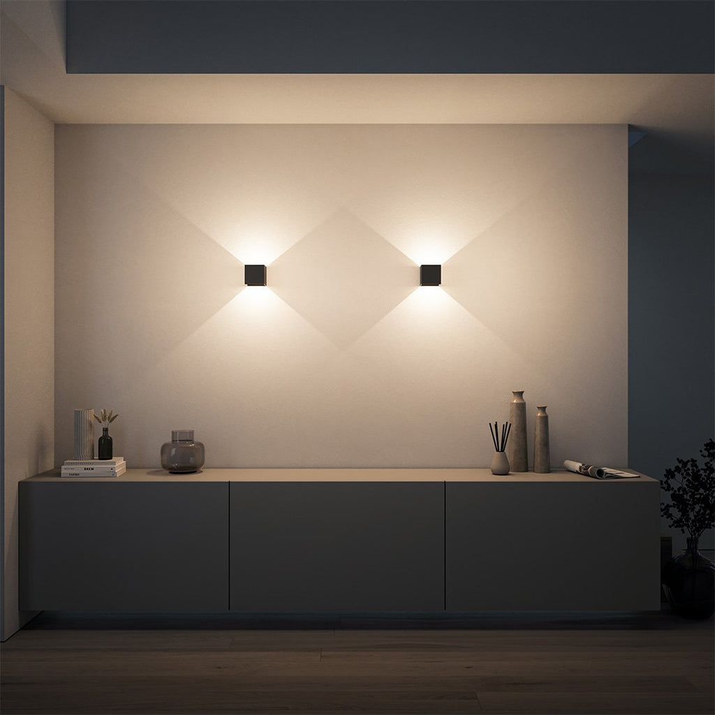 Up Down Cube Wall Light For Indoor Use