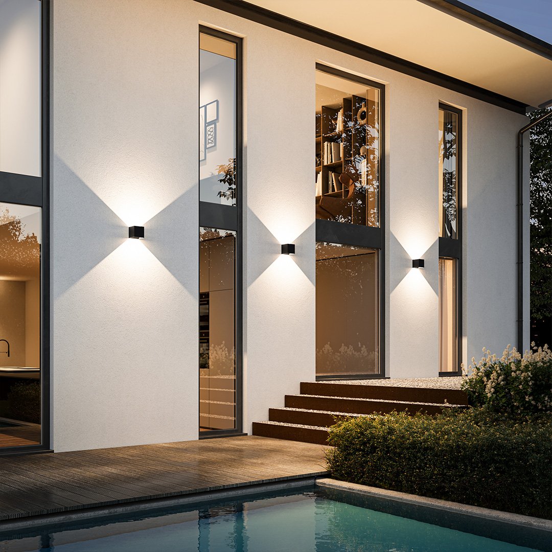 Up Down Cube Wall Light For Indoor Use