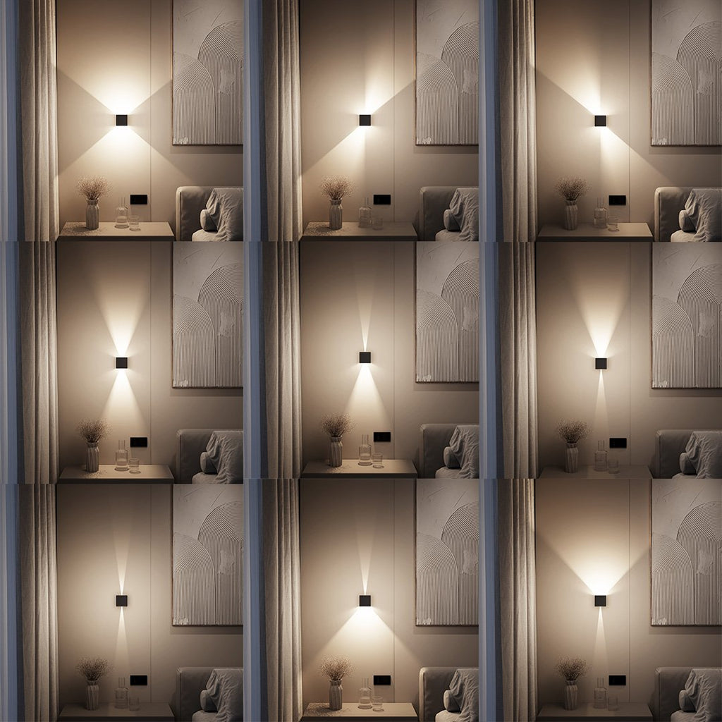 Up Down Cube Wall Light For Indoor Use