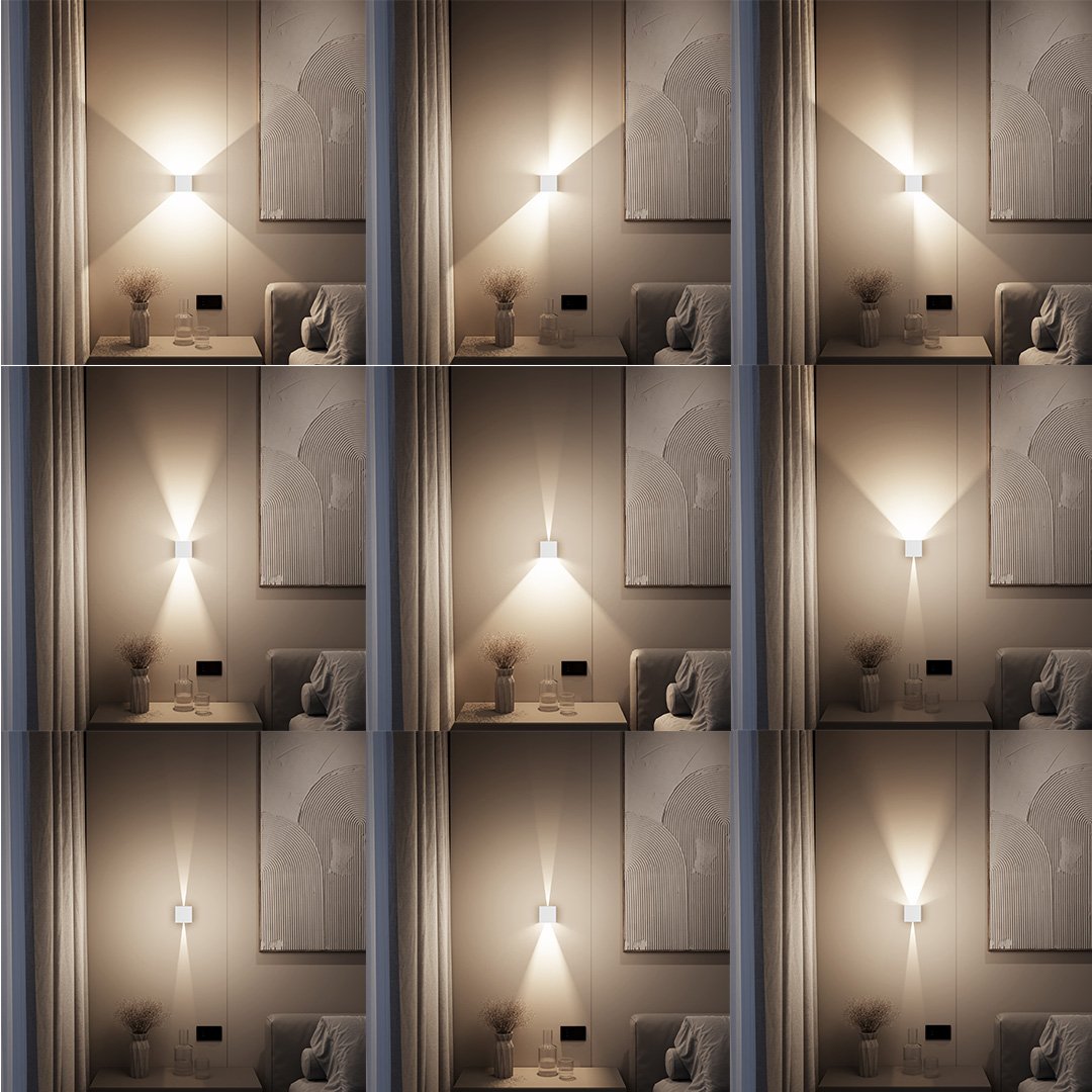 Up Down Cube Wall Light For Indoor Use